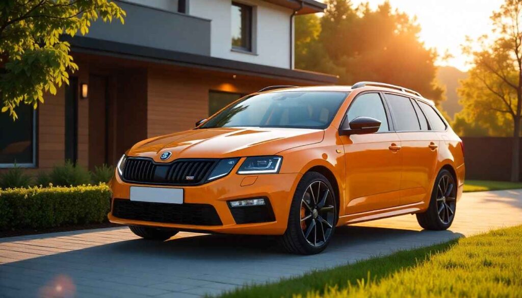 Powerful Skoda Octavia RS Launching Oct 17 – Only 100 Units 2025 Skoda Octavia RS Front View Exterior