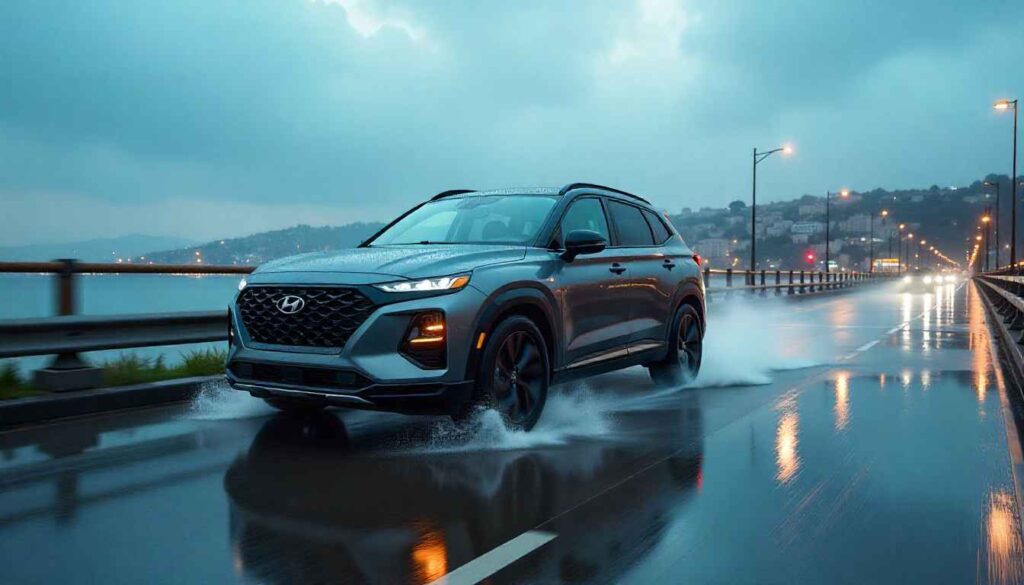 Stunning Hyundai Alcazar Knight Edition 2025: Price & Specs Alcazar Knight Edition 2025 in Rain Drive