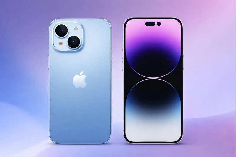 Apple iPhone 17 Pro in Deep Blue with triple camera system