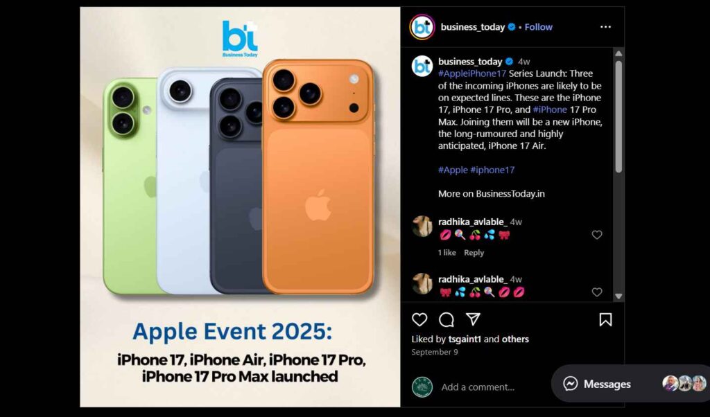 Apple iPhone 17 Series: Amazing Features, Specs & Price Apple iPhone 17 Series Screenshot