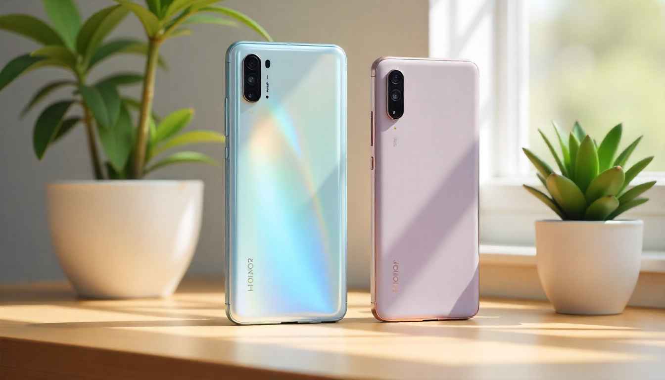Honor Magic 8, Magic 8 Pro, and Magic 8 Ultra smartphones side by side in different colors