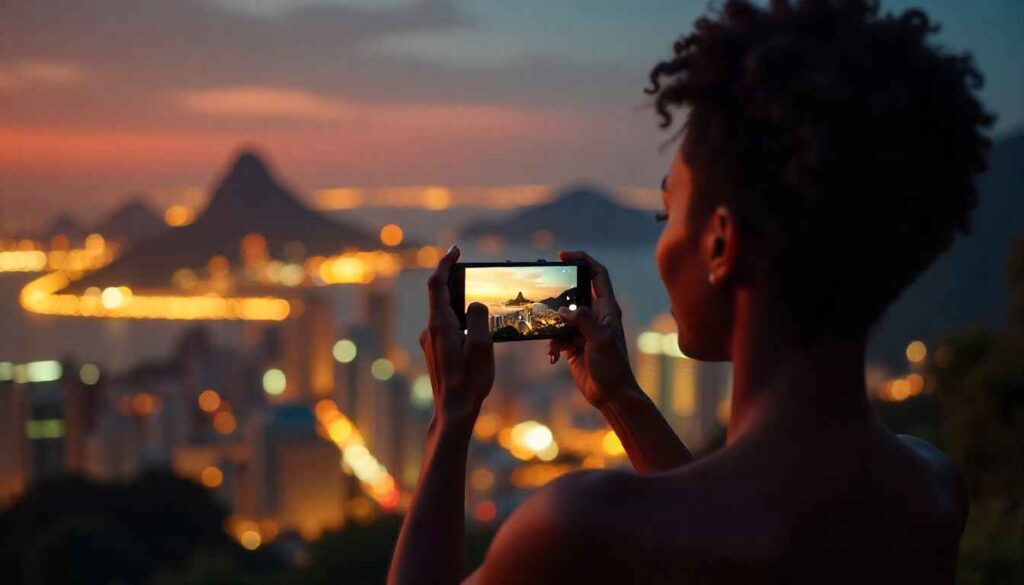 Honor Magic 8 & 8 Pro Leaked – Specs, Design & Launch Date Honor Magic 8 Ultra capturing night photo of city skyline using AI night mode.