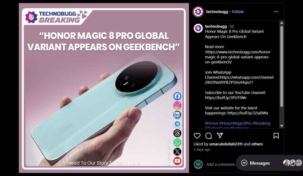 Honor Magic 8 & 8 Pro Leaked – Specs, Design & Launch Date Honor Magic 8 and 8 Pro Screenshot