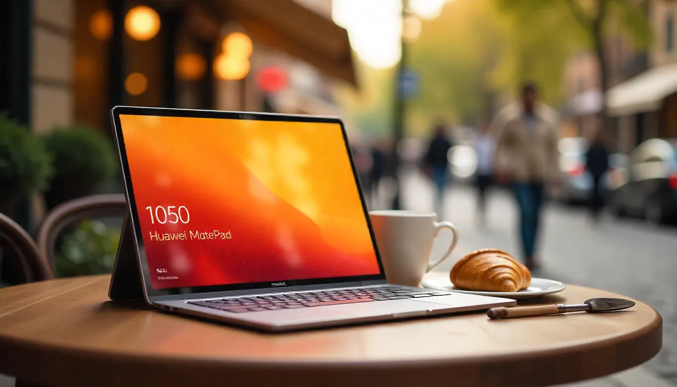 Huawei MatePad 12 X Outdoor Use at Cafe