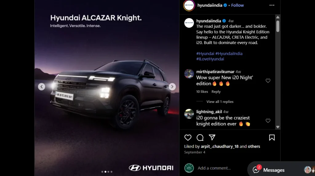 Stunning Hyundai Alcazar Knight Edition 2025: Price & Specs Hyundai Alcazar Knight Edition 2025 Screenshot