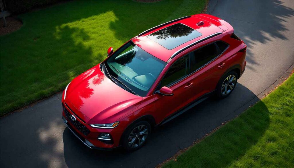 Stunning Hyundai Alcazar Knight Edition 2025: Price & Specs Hyundai Alcazar Knight Edition 2025 Sunroof Top View