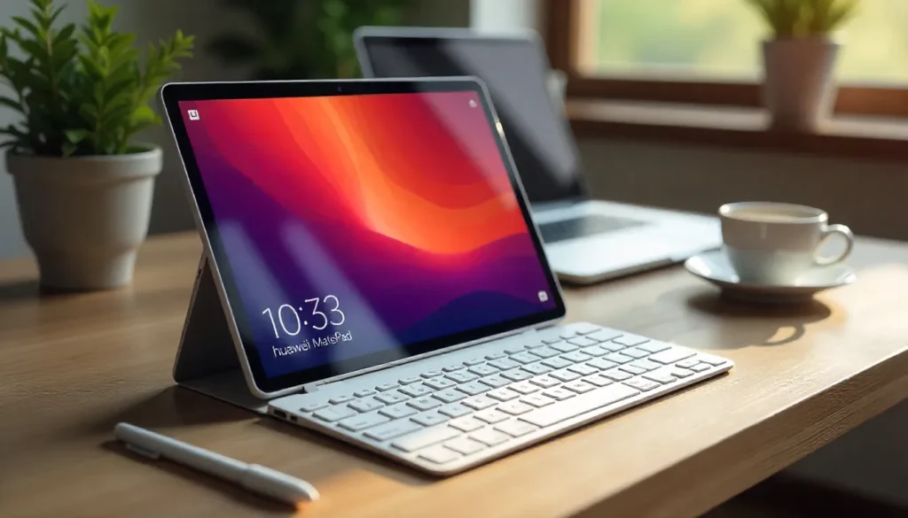 Huawei MatePad 12 X 2025 Review – Powerful Features & Price MatePad 12 X with Keyboard on Office Desk
