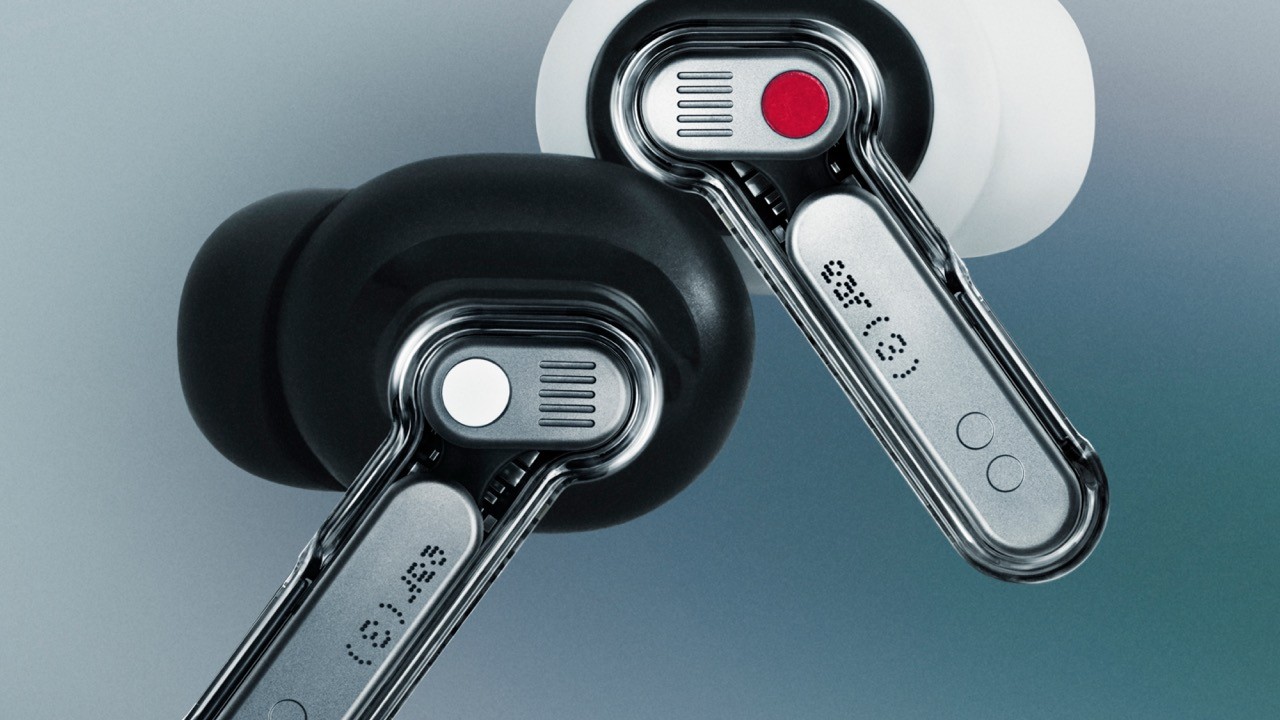 Nothing Ear (3) Transparent Earbuds Close-up