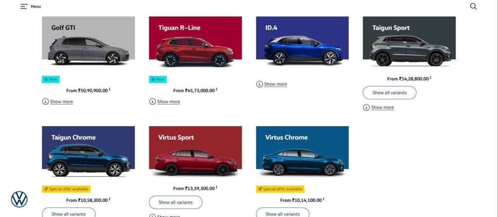 Exciting Upcoming Volkswagen Cars Price in India 2025–2026 Screenshot Upcoming Volkswagen Cars