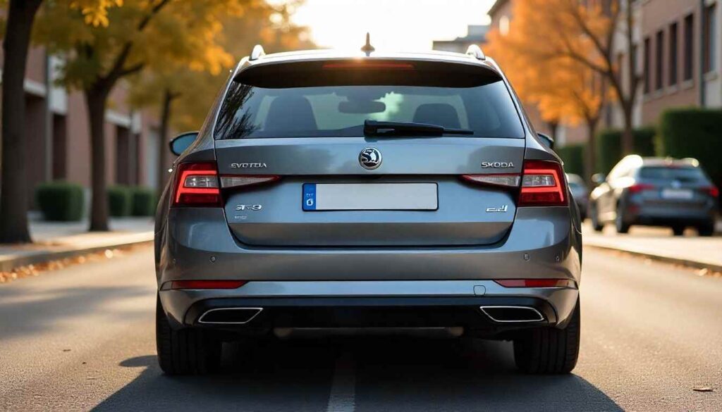 Best Skoda Octavia Facelift Expected to Launch in April 2026 Skoda Octavia Facelift Rear Design 2025