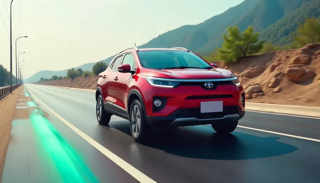 New Tata Punch 2025 in India: Expected Features, Variants Tata Punch 2025 Driving on Indian Expressway