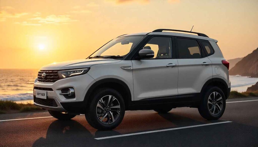 Tata Sumo 2025: Affordable SUV Expected Price & Launch Date Tata Sumo 2025 side view highlighting tall SUV design, 7 seats, and alloy wheels