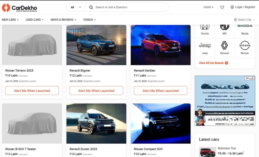 Upcoming SUVs in India 2025: Amazing Tata, Renault & Nissan Upcoming SUVs in India 2025 Screenshot