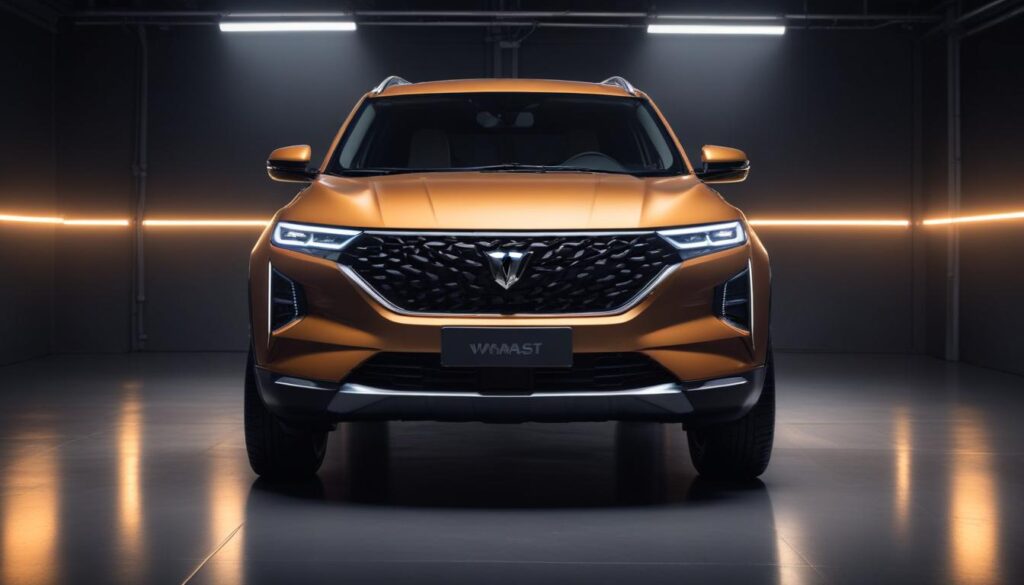 VinFast VF6 and VF7 – New Electric SUVs Launched in India VinFast VF7 electric SUV front view with bold grille and sharp LED headlights.