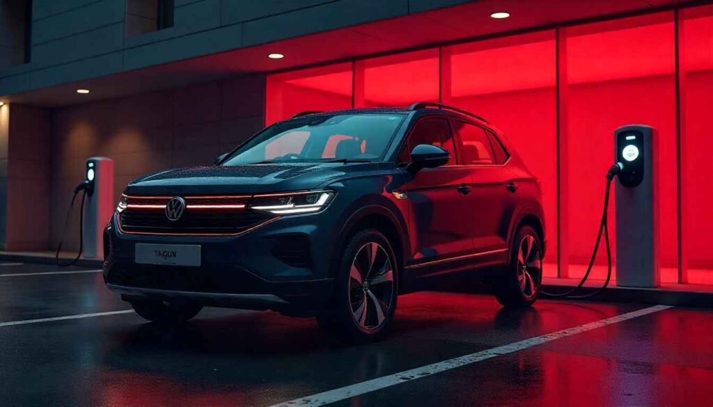 Volkswagen cars Taigun EV Compact SUV India 2025 – Price & Details
