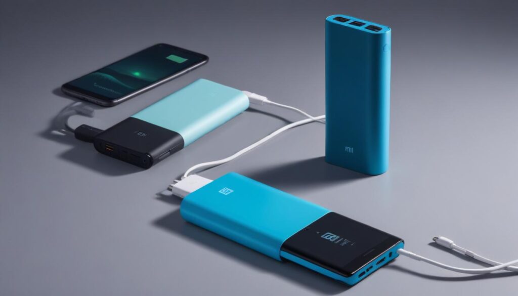 Best Power Banks in India 2025: Top 10000 & 20000 mAh Picks Xiaomi Power Bank 4i 20000mAh placed on a desk beside a smartphone and laptop for everyday