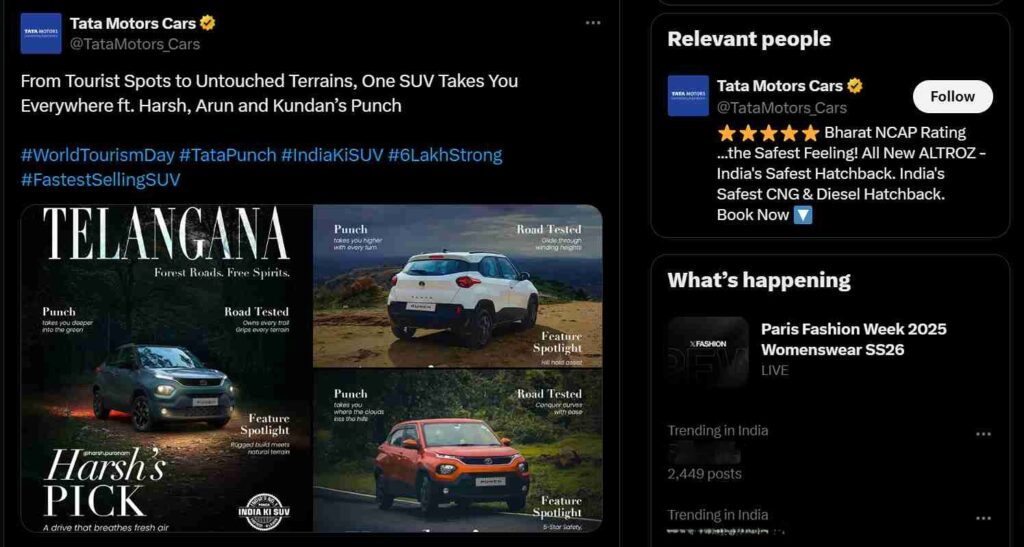 New Tata Punch 2025 in India: Expected Features, Variants twitter-screenshot-of-tata-punch