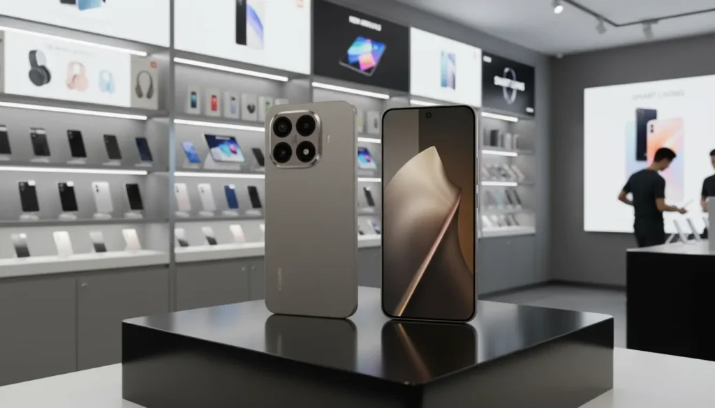 Powerful Xiaomi 15T Series with Leica 50MP Camera & Price Xiaomi 15T Pro showing display and rear camera