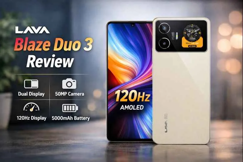 Lava Blaze Duo 3 Clean Android Smartphone Real-Life Look