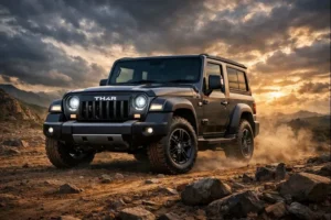 Mahindra Thar 2025 off-road 4x4 action image