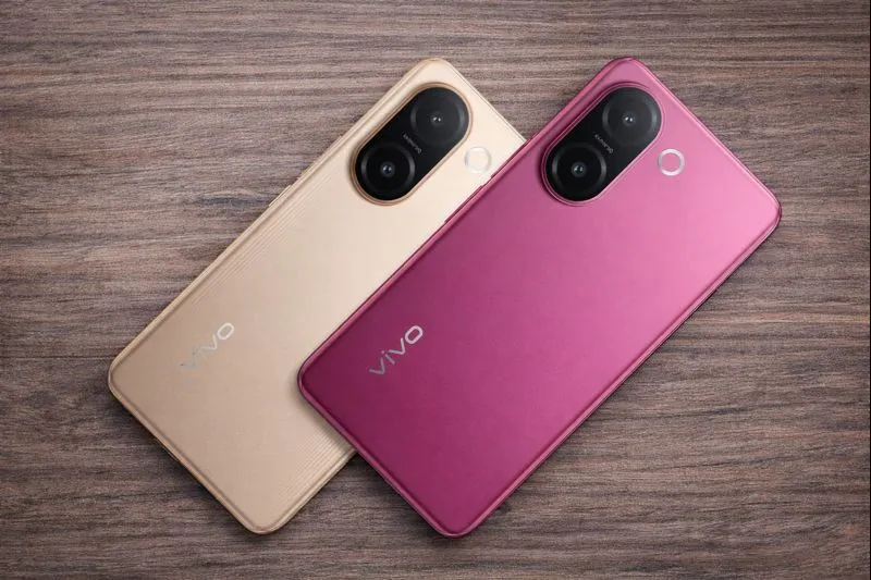 Vivo V60e 5G smartphone with curved AMOLED display and premium design