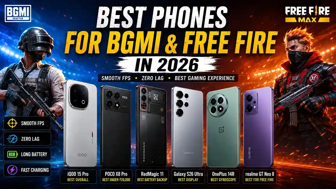 Best Phones for BGMI & Free Fire in 2026