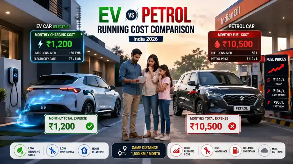 Electric vs petrol car cost comparison