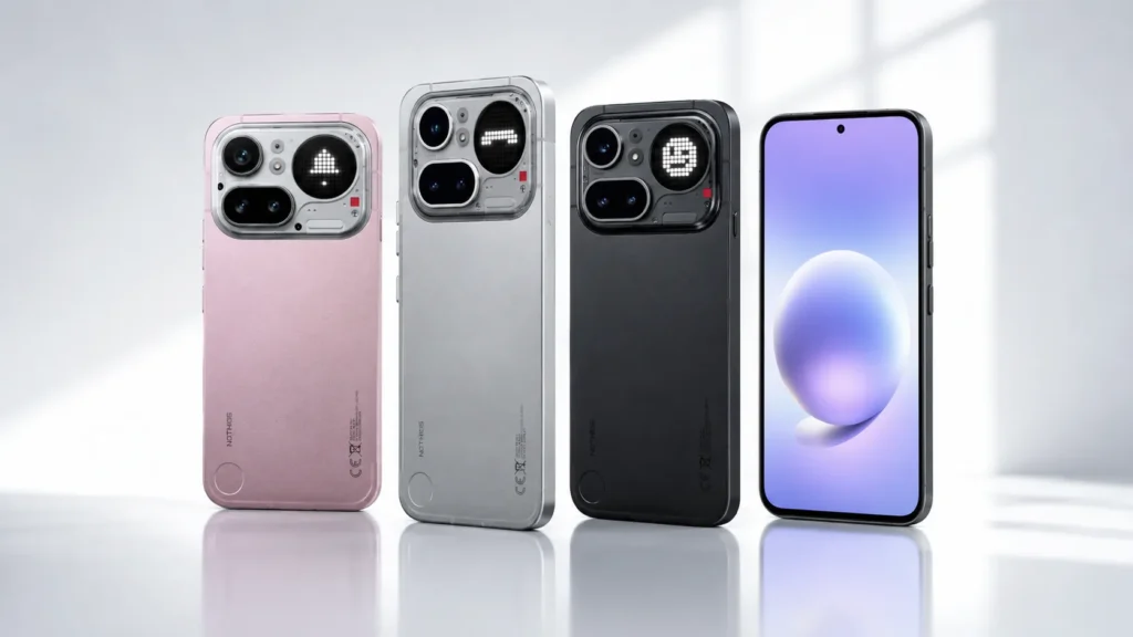 Nothing Phone 4a Pro premium design and display image