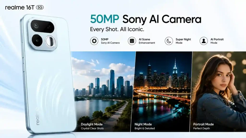 Realme 16T 5G Sony 50MP camera