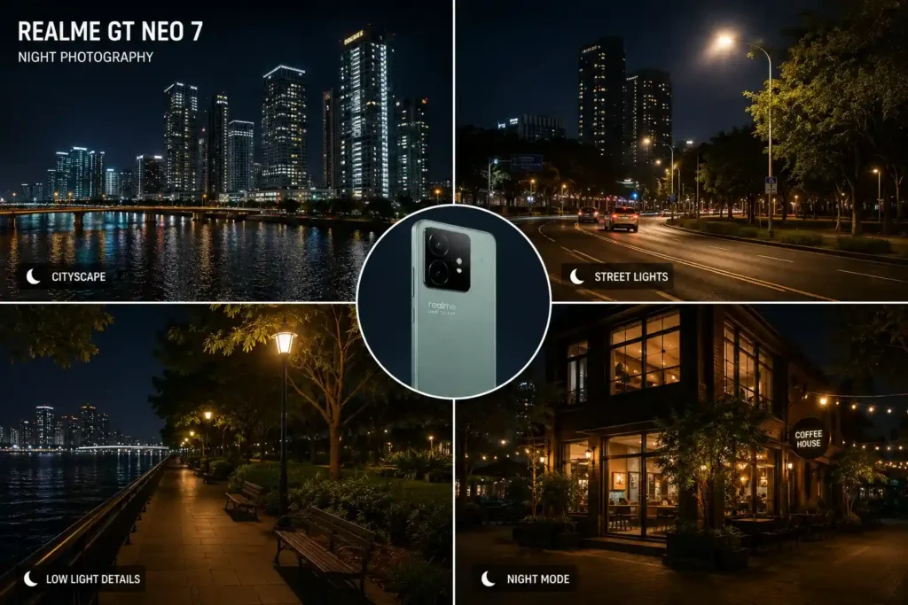 Realme GT Neo 7 night photography