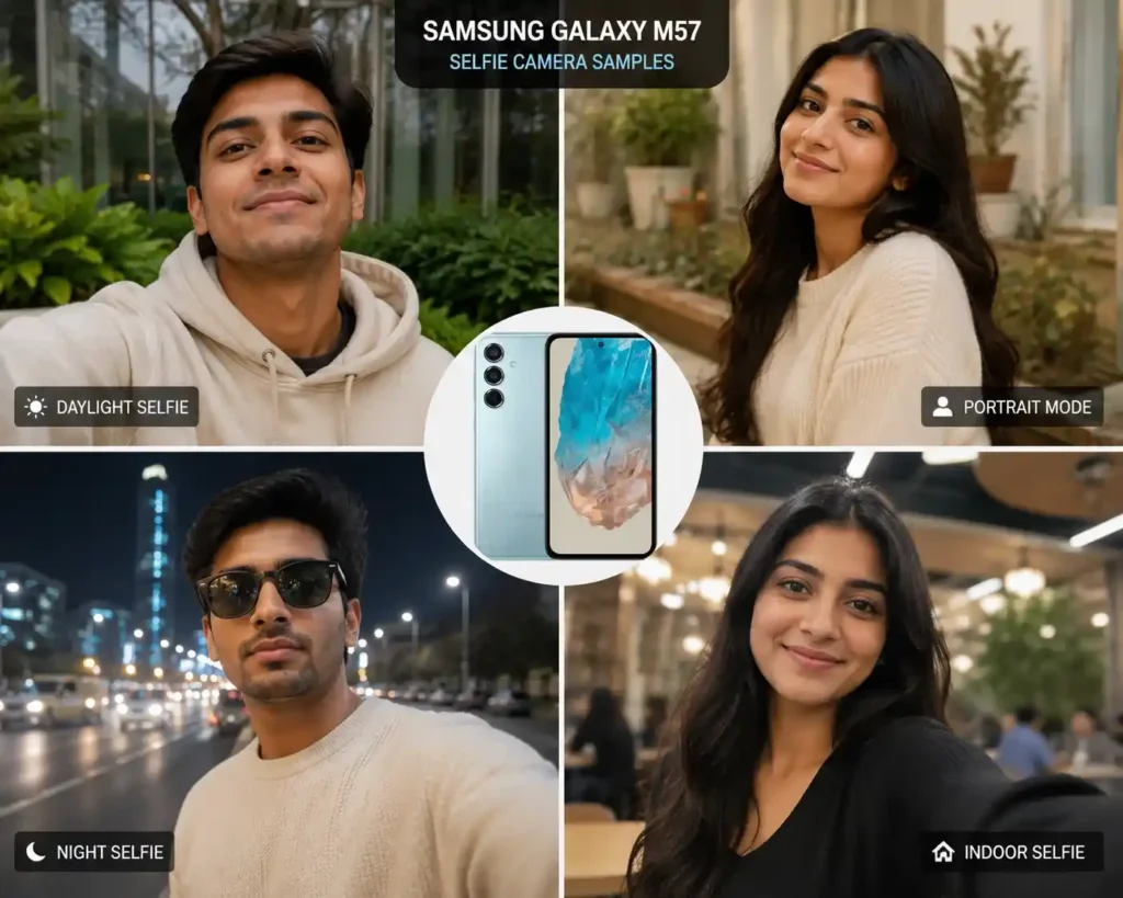 Samsung Galaxy M57 selfie camera
