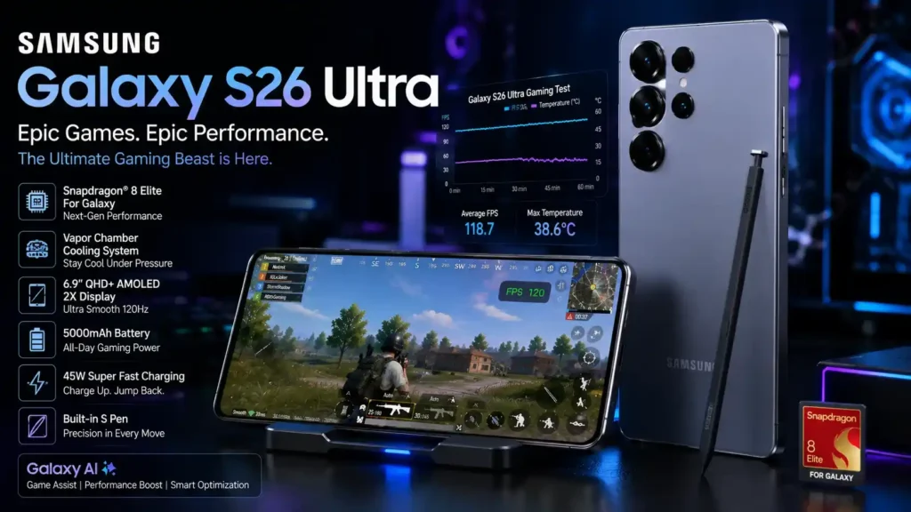 Samsung Galaxy S26 Ultra gaming showcase