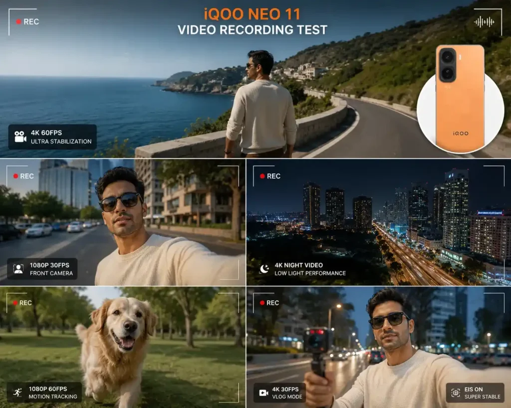 iQOO Neo 11 video recording test