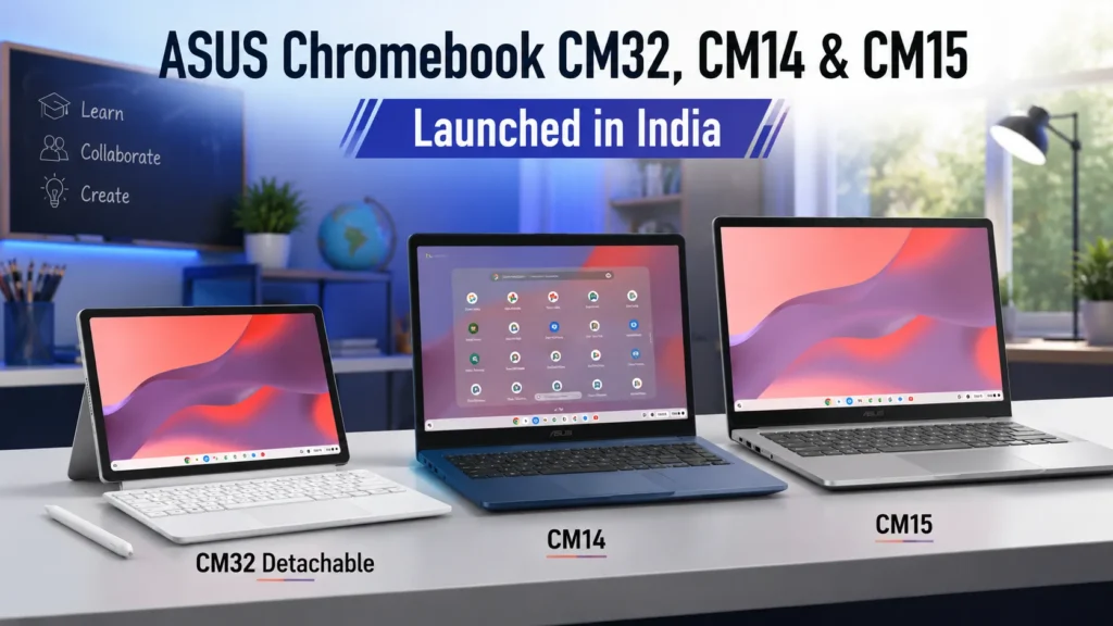 ASUS Chromebook CM32 Detachable, CM14, CM15 Debut in India With ChromeOS