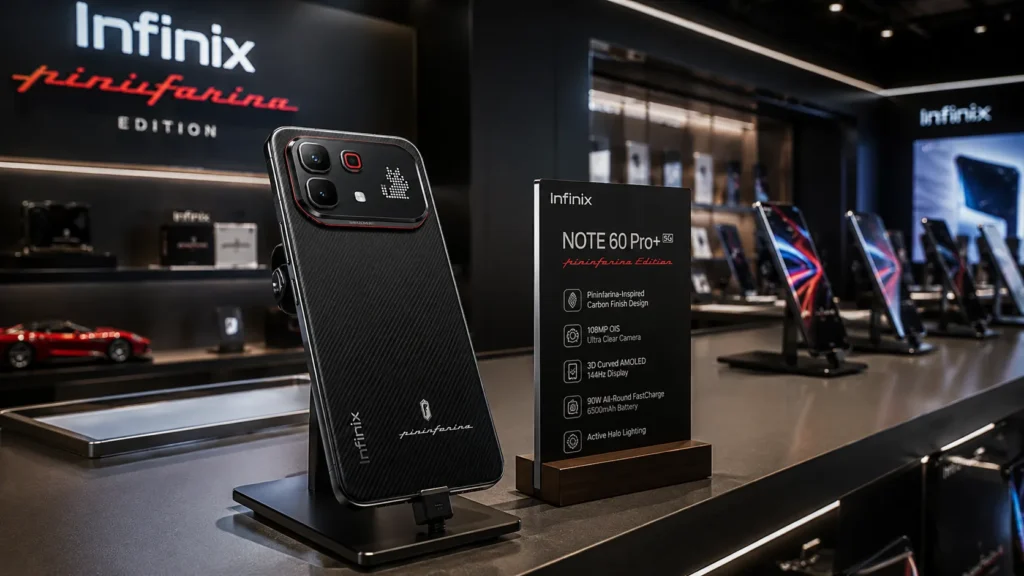 Infinix Note 60 Pro Plus Pininfarina Edition rear panel design
