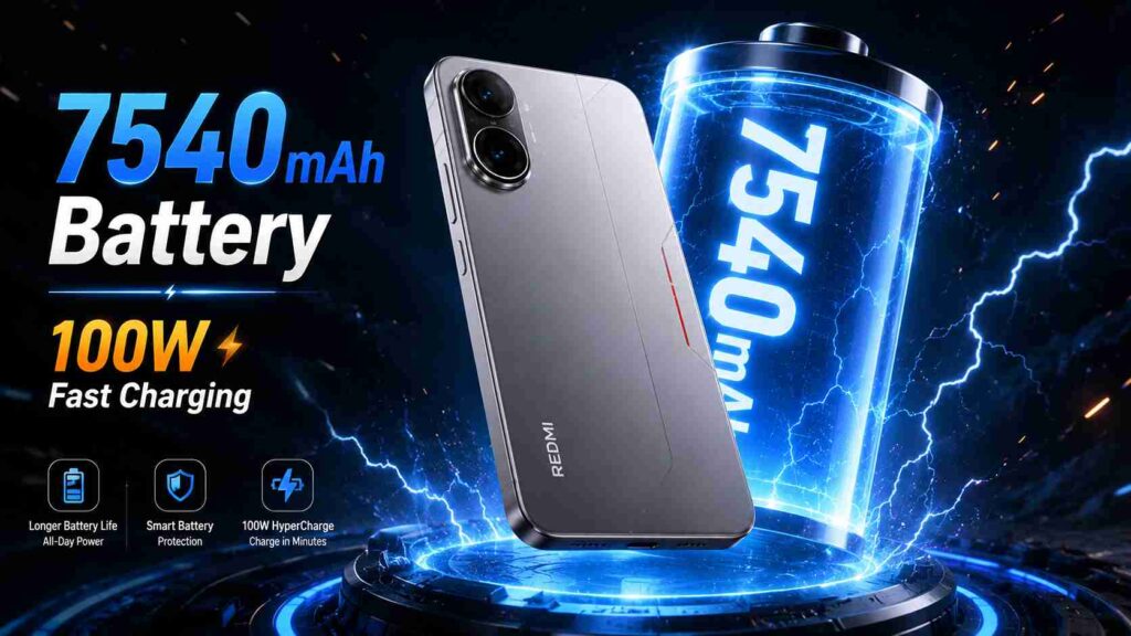 Redmi Turbo 5 7540mAh battery