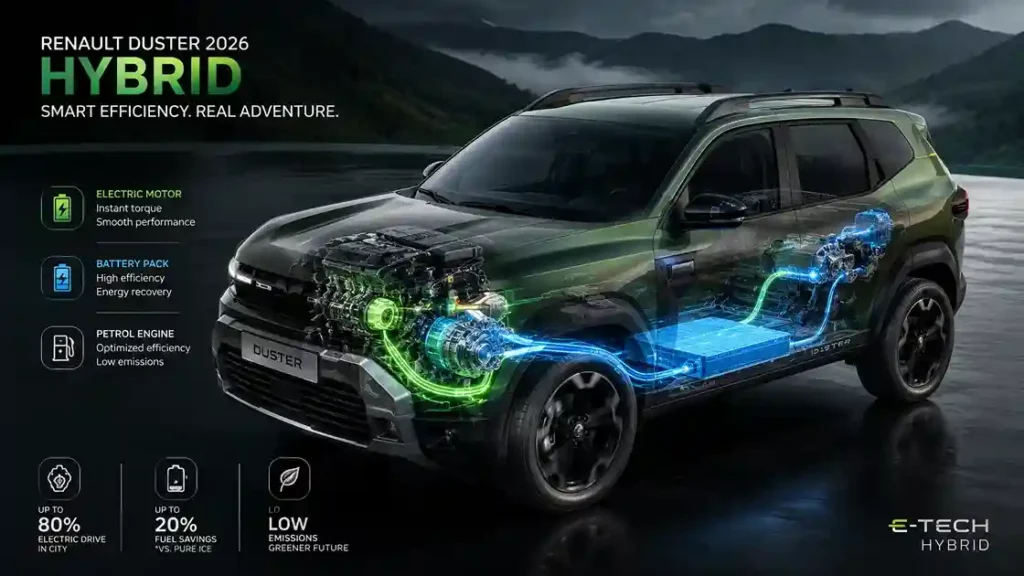 Renault Duster 2026 Launch in India: Price, Features, Hybrid Engine & ADAS Renault Duster 2026 launched in India with hybrid engine and ADAS features
