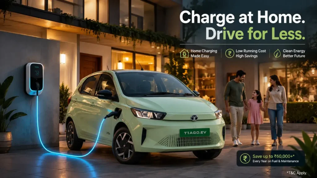 Tata Tiago EV charging station