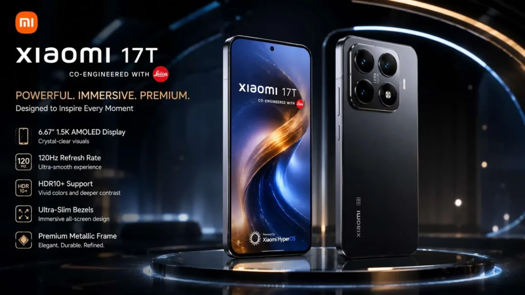Xiaomi 17T Design & Display