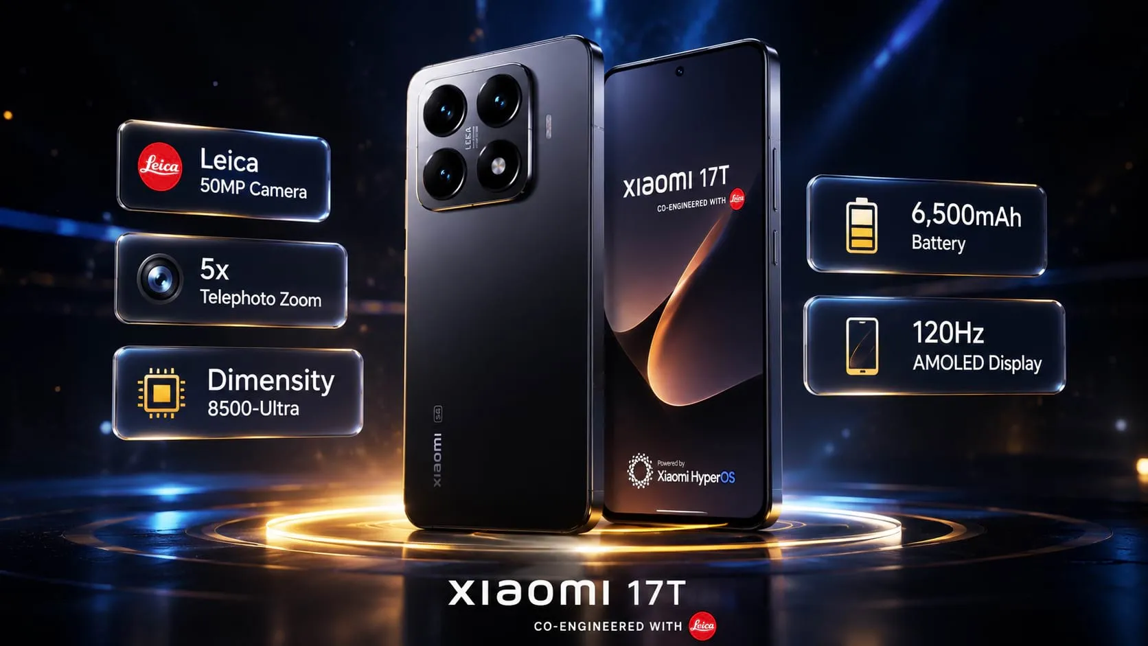 Xiaomi 17T price in India starts at ₹59,999