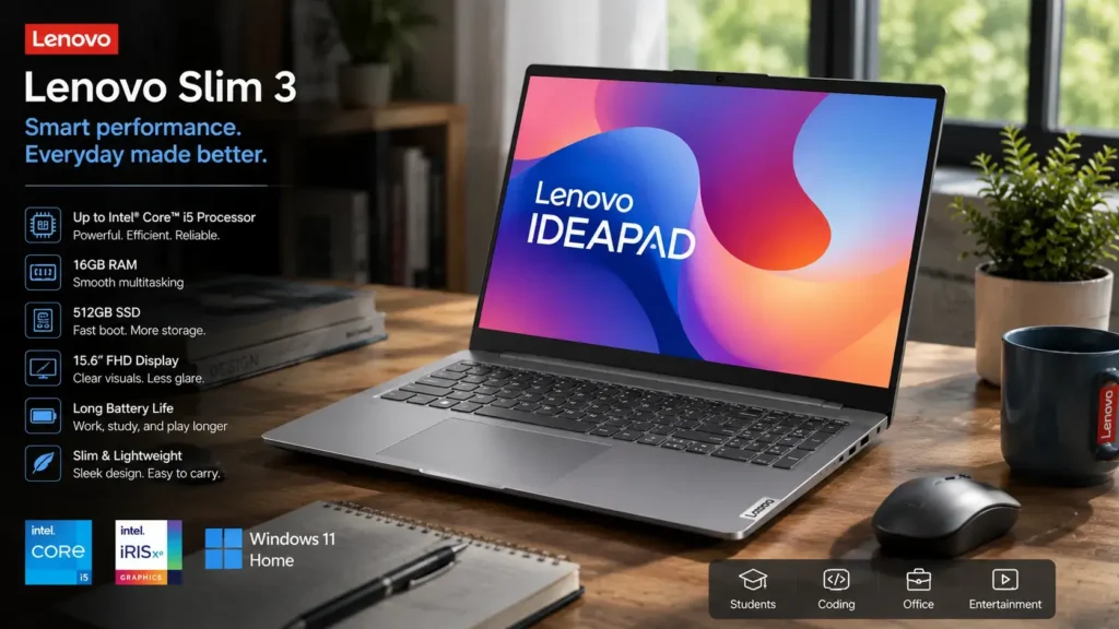 Best Laptop Under ₹50000 in India 2026 | Top 10 Latest Picks Lenovo Slim 3