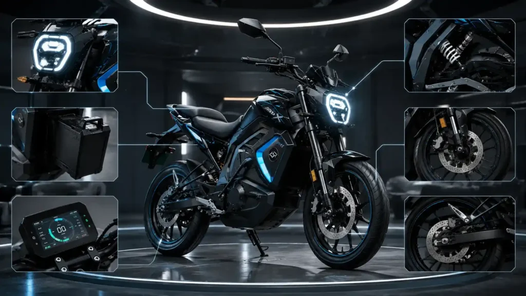 Revolt RVX Review 2026: Price, Range, Specifications, Features & Is It Worth Buying? Revolt RVX review LED headlamp removable battery alloy wheels disc brakes digital display
