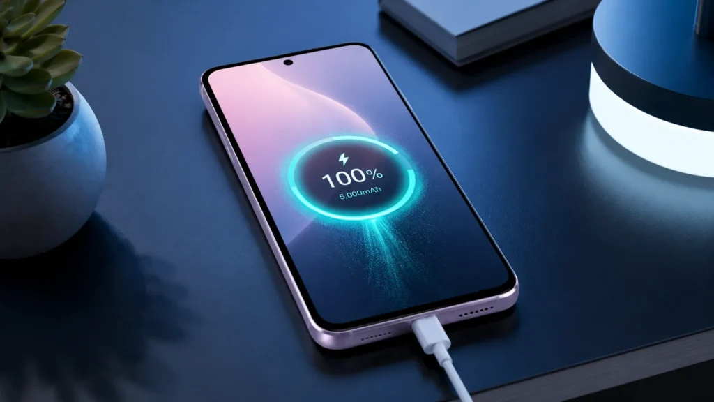 Samsung Galaxy A27 5G Review: Price, Specifications, Features, Camera & Should You Buy? Samsung Galaxy A27 5G charging with 5,000mAh battery