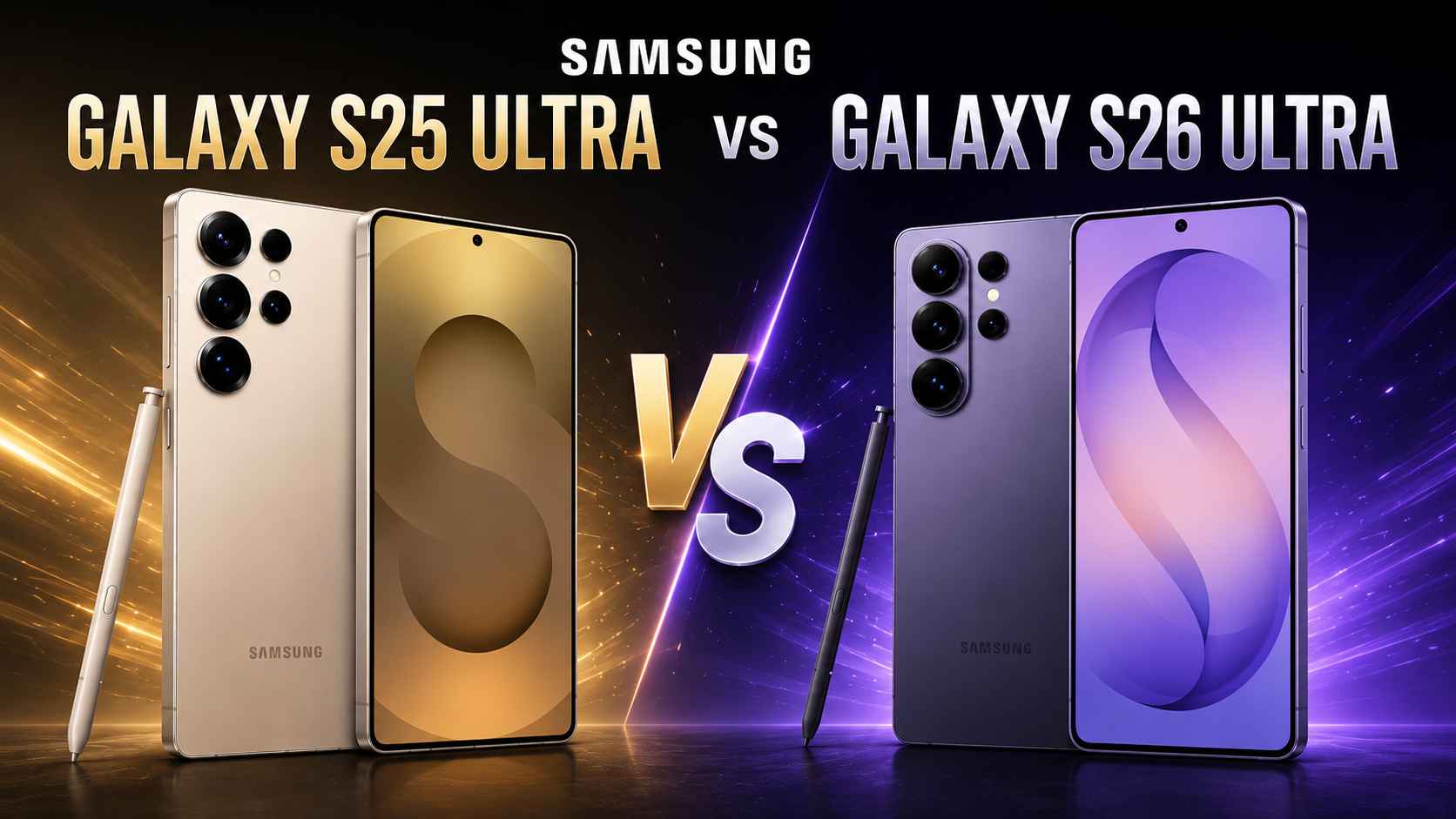 Samsung Galaxy S25 Ultra vs Samsung Galaxy S26 Ultra Comparison