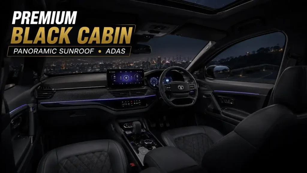 Tata Harrier Stealth Edition & Tata Safari Stealth Edition Launched: Price, Features & Full Review Tata Safari Stealth Edition Premium Black Interior and Technology