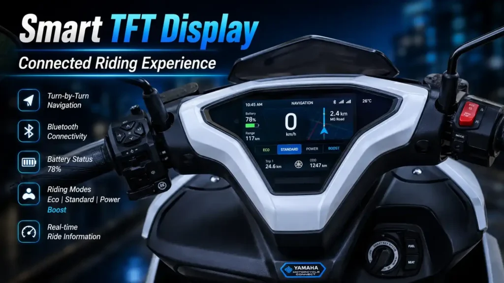 Yamaha Aerox-E TFT display