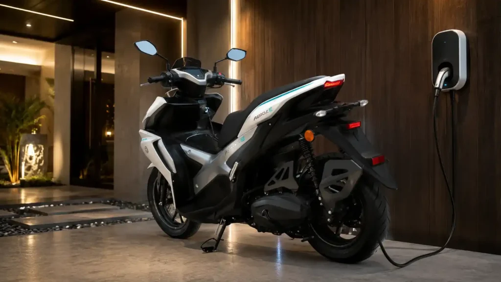 Yamaha Aerox-E dual removable battery