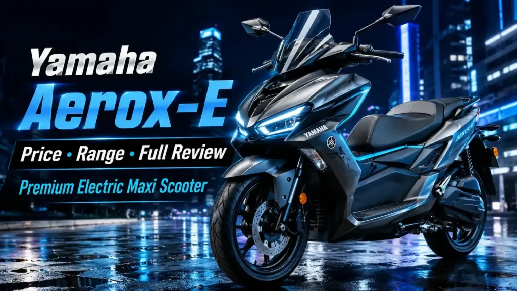 Yamaha Aerox-E electric scooter front view