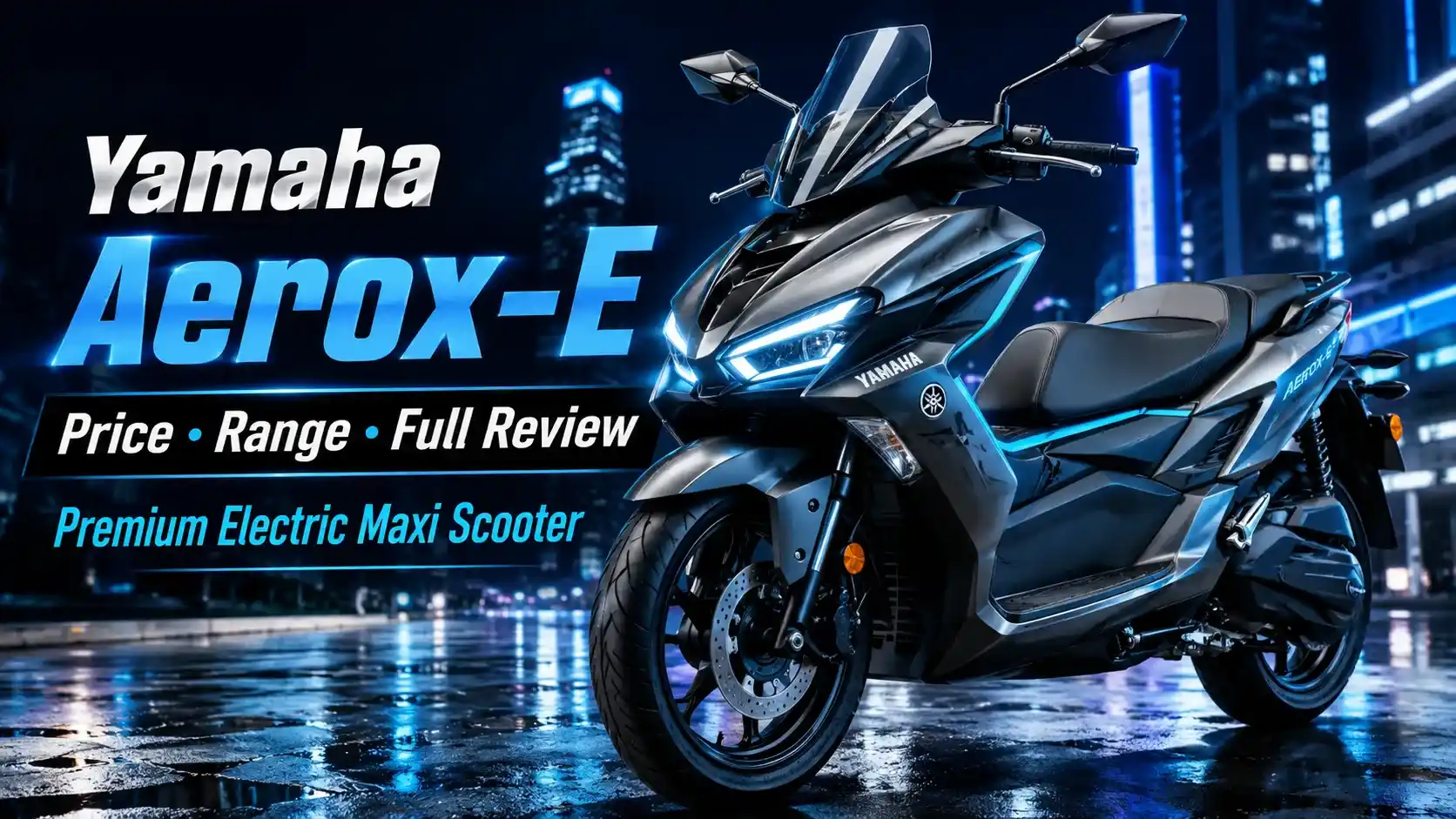 Yamaha Aerox-E electric scooter front view
