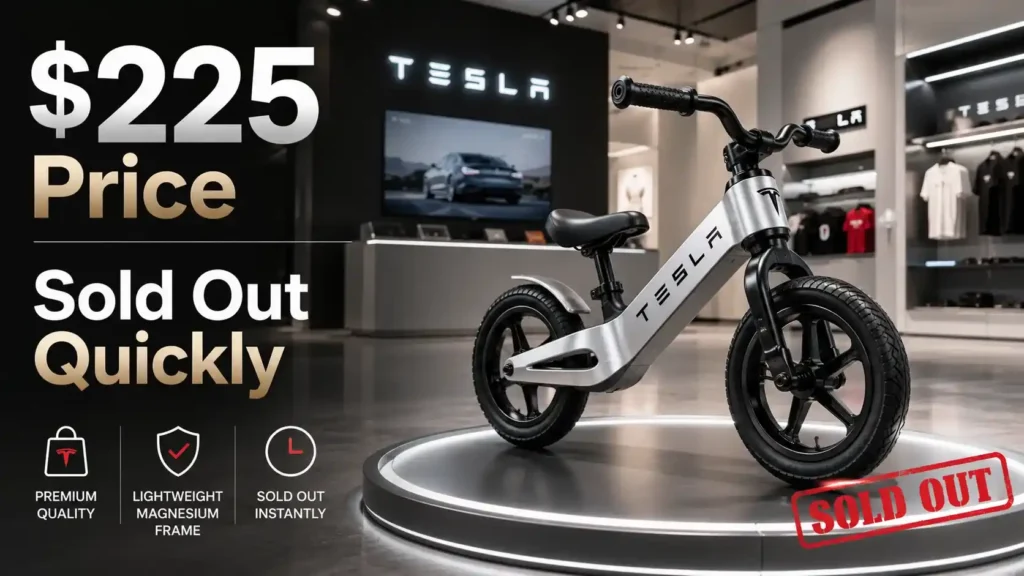 tesla balance bike price
